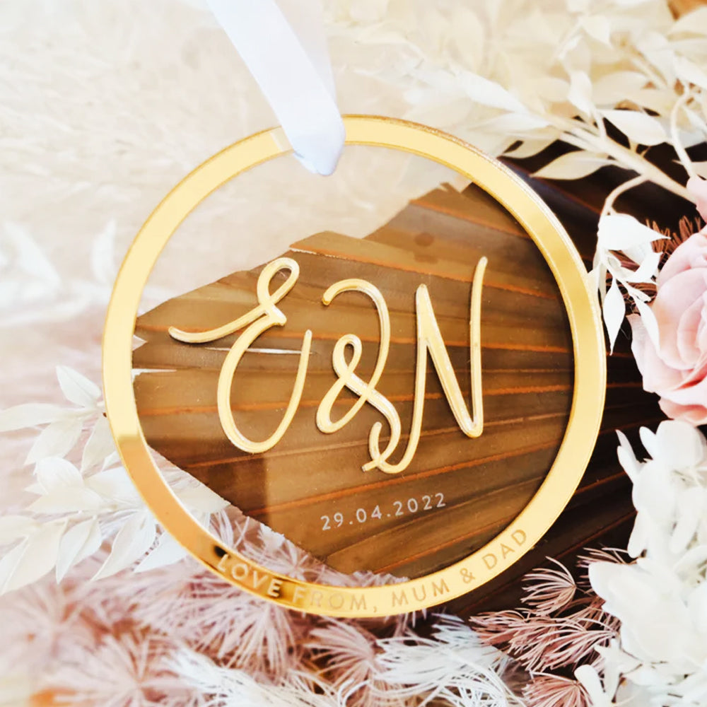 Personalizes Rounded Name Embossed Charm