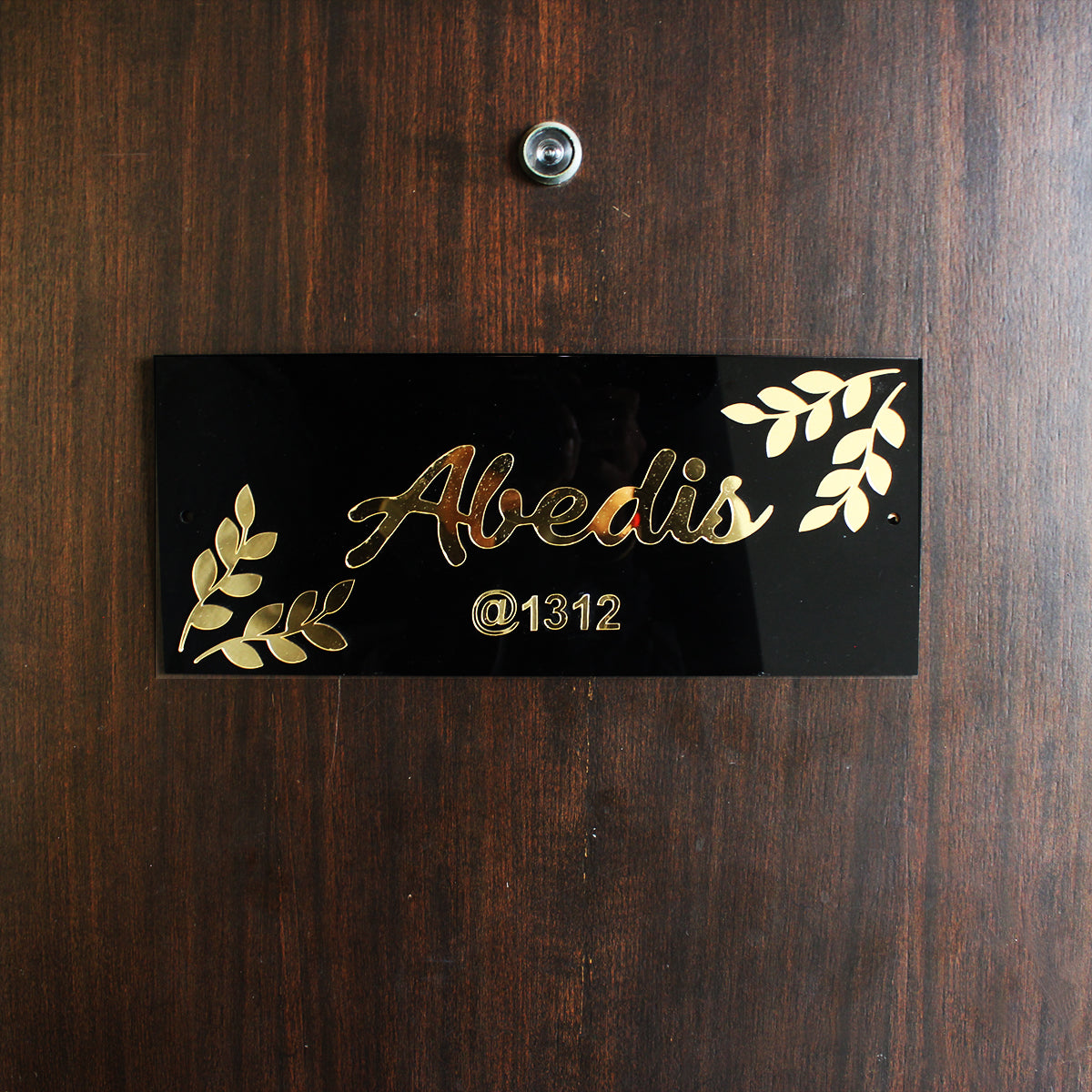 Personalize Acrylic Door Name Plate