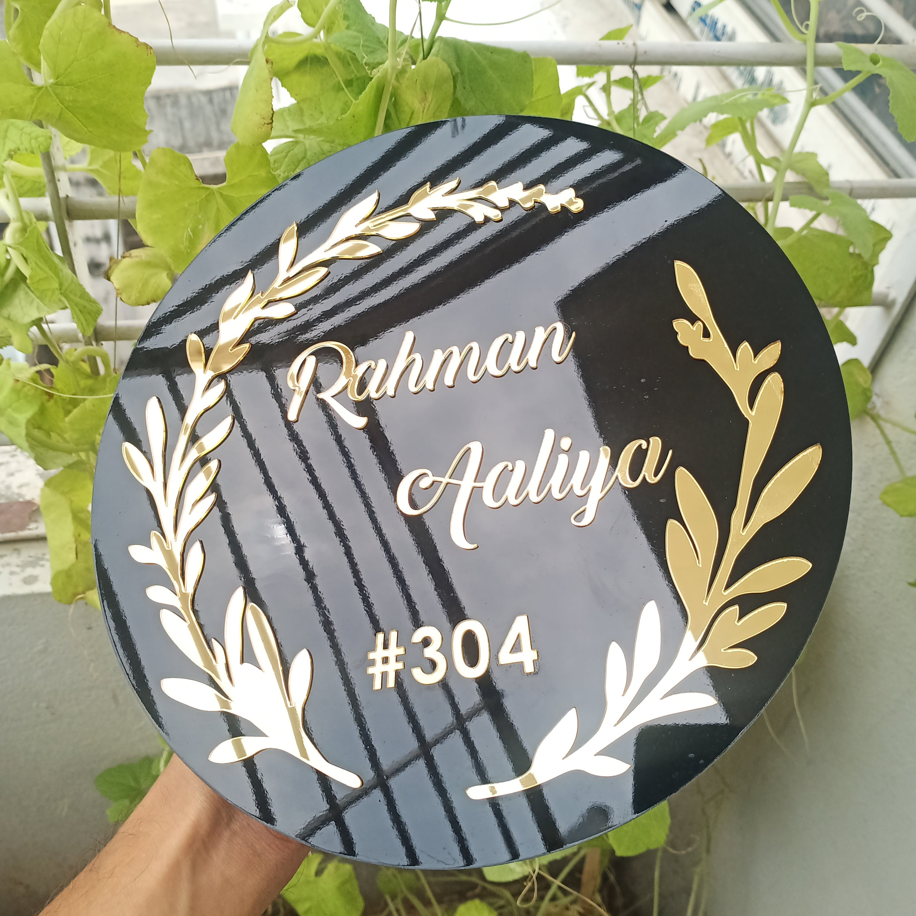 Oval Acrylic Name plate