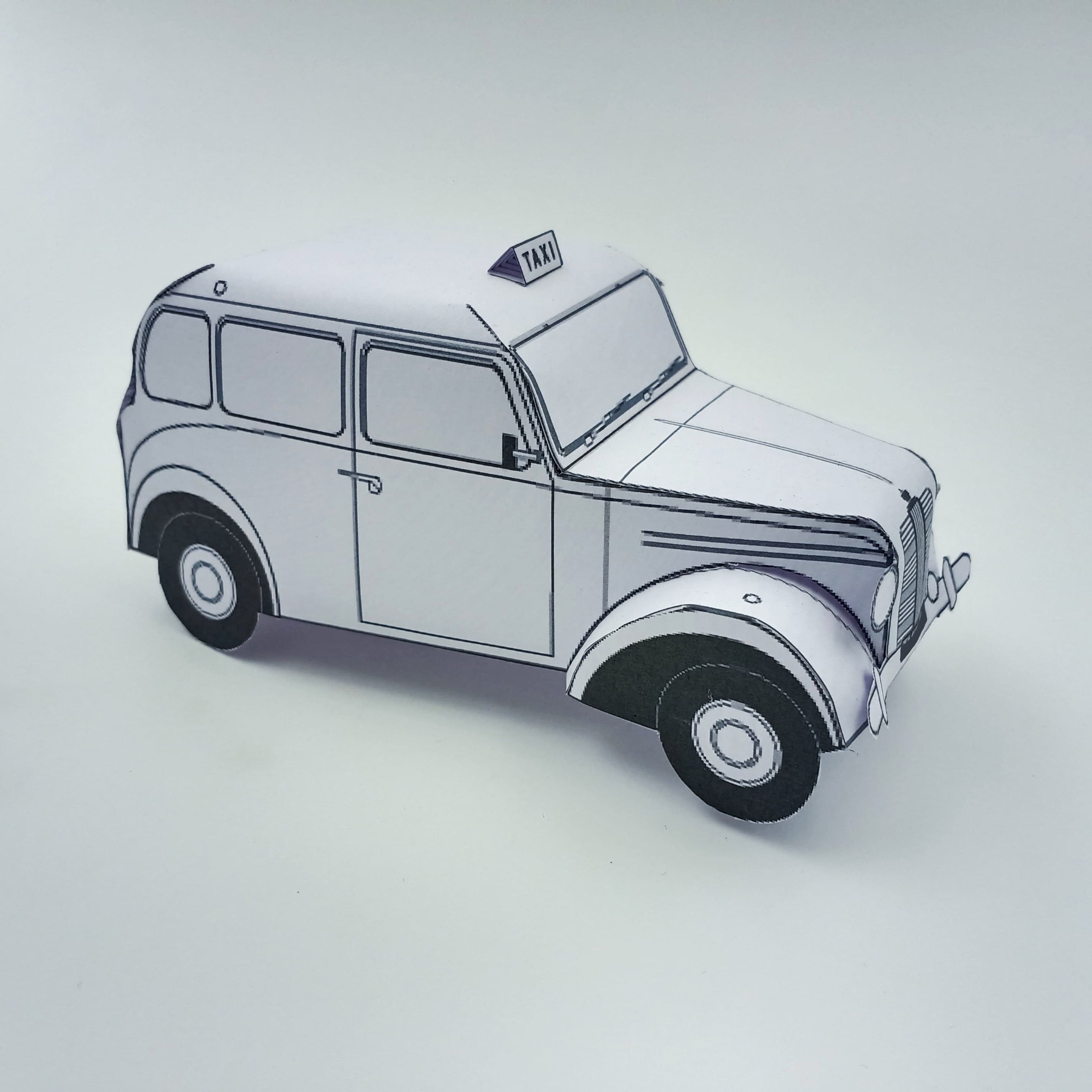 Paper Craft Taxi