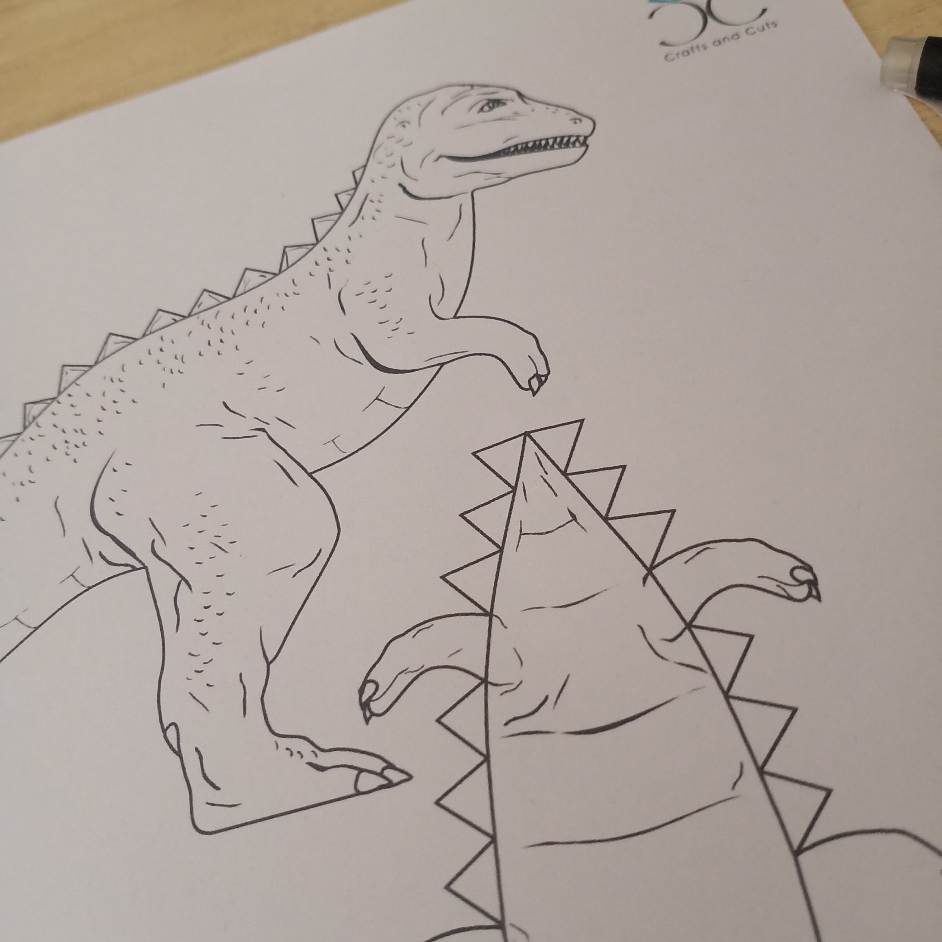 Paper Craft T-Rex